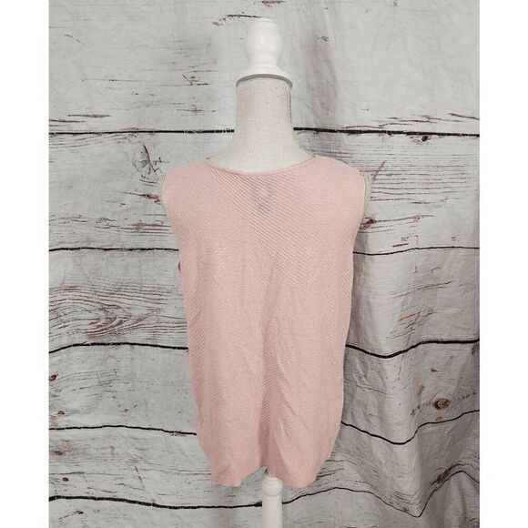 Eileen Fisher Linen Sleeveless Top Size Large - Picture 2 of 6